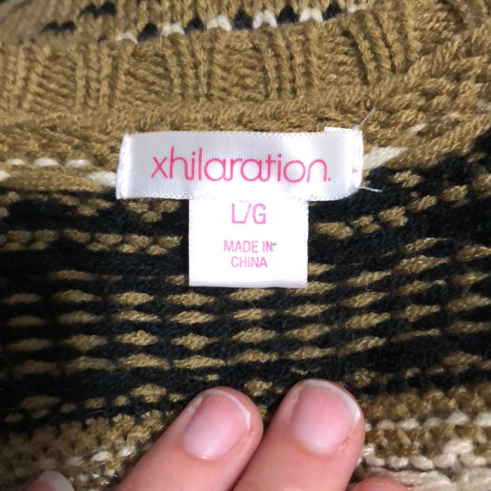 Xhilaration brown fuzzy vest size large - Picture 4 of 4